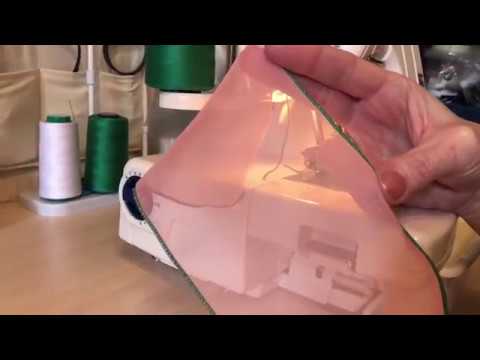 Видео: Как обработать край легкой, тонкой ткани на оверлоке?