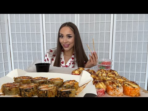 Видео: Мукбанг/Запеченные суши/роллы🍱/ болтаем/отношения с родителями