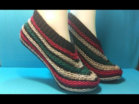 Видео: ТАПОЧКИ ИЗ ОСТАТКОВ ПРЯЖИ #299
