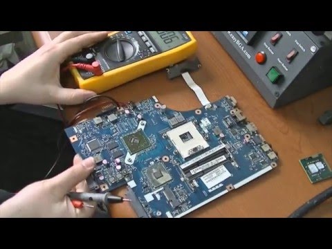 Видео: Интересный ремонт материнской платы LA-5891P.