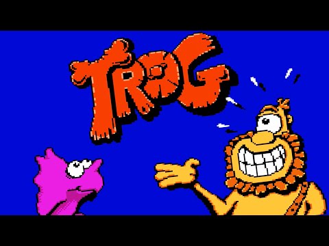 Видео: Циклопы Против Динозавра! - TROG! 8-bit NES (Dendy)