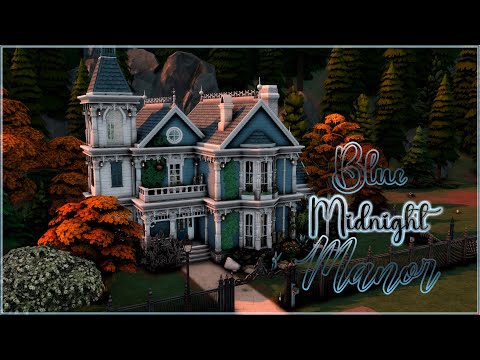 Видео: 🌙Поместье Блу Миднайт | Симс 4: Строительство | Blue Midnight Manor | The Sims 4: Speed Build