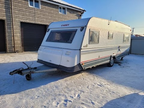 Видео: Обзор зимнего шведского прицепа CABBY 6 мест