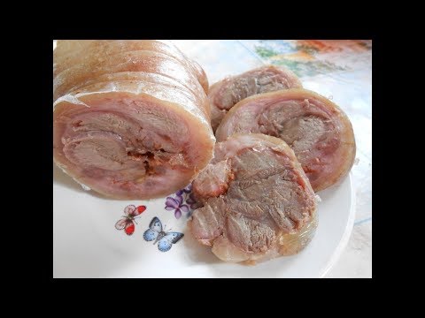 Видео: #ПРАЗДНИЧНЫЙ СТОЛ. РУЛЕТ ИЗ СВИНОЙ РУЛЬКИ .