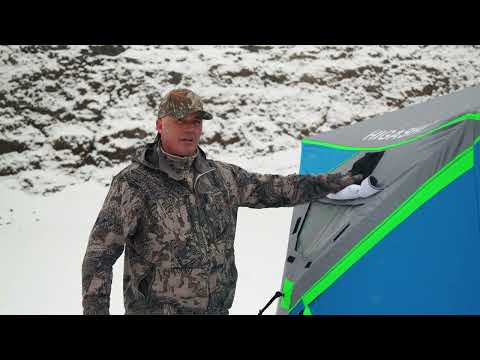 Видео: Палатка для зимней рыбалки HIGASHI  Pyramid Extreme