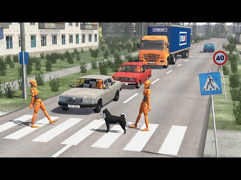 Видео: ФУРАМ ПРОЕЗД ЗАПРЕЩЁН! ДАЛЬНОБОЙЩИК ЗАЕХАЛ В МАЛЕНЬКИЙ ГОРОД | BeamNG.drive