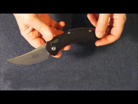 Видео: Microtech Brachial Auto-распаковка,первые впечатления,небольшой обзор.