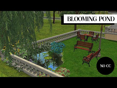 Видео: Blooming Pond | The Sims 2 Speed Build No CC | Строительство Симс 2