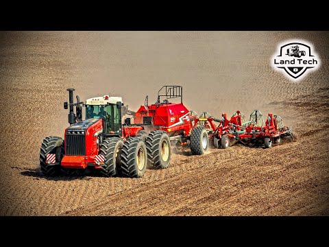 Видео: Трактор Ростсельмаш 2400 и новый посевной комплекс FeatAgro D-8500 посев гороха!