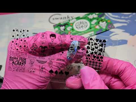 Видео: Стемпим стиль Коммиксов с моей пластиной 161😍 Стемпинг-дизайн, необычный эффект пленки🔥