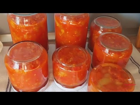 Видео: Томатный Соус Шакшука (менемен) для зимней и вкусной яичницы или других блюд! Быстро и практично!