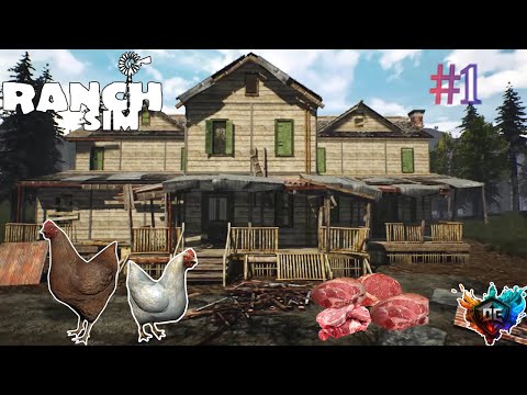 Видео: Ranch Simulator #1 - Я фермер👩‍🌾, строим машину покупаю куриц итд #баги #приколы #файлы #ферма