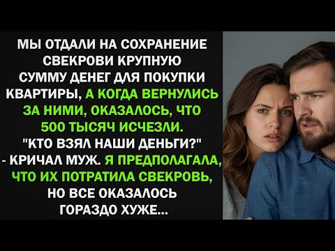 Видео: Мы отдали на сохранение свекрови 500 тыс руб для покупки квартиры. А когда вернулись..