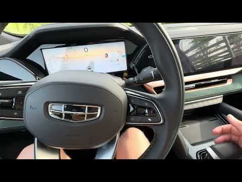 Видео: Коробка передач. Джойстик управление- ручной/мануальный режим.  Джили Монжаро/Geely Monjaro