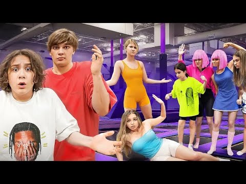 Видео: Плохие девчонки устроили разборки🤯 24 часа на батуте🤩 #vkvideo