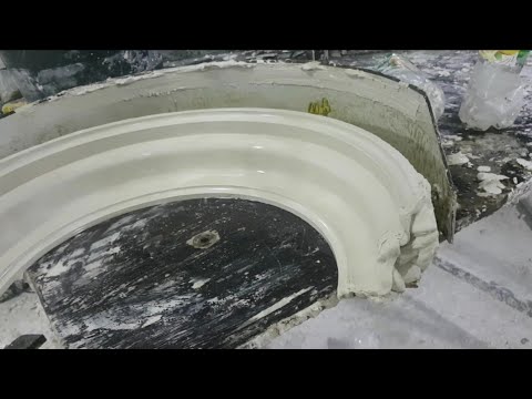 Видео: овление гипсовой лепнины, радиусные тяги. R- 0.25