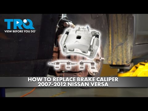 Видео: Как заменить тормозной суппорт на Nissan Versa 2007-2012