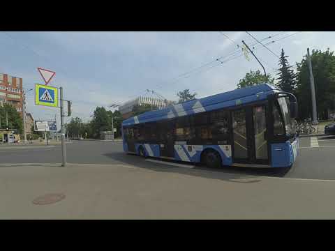 Видео: По узким улицам на троллейбусе с УАХ "6004 по 34" СПб 13-***: ТролЗа-5265.02 6004 по №34 (22.06.23)