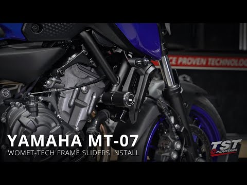 Видео: Как установить слайдеры рамы Womet-Tech на Yamaha MT-07 2021+ от TST Industries