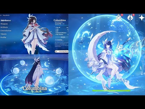 Видео: 💧Подробности игрового процесса и навыков Колумбины - САМЫЕ МОЩНЫЕ КОМАНДНЫЕ УСИЛЕНИЯ в Genshin Im...