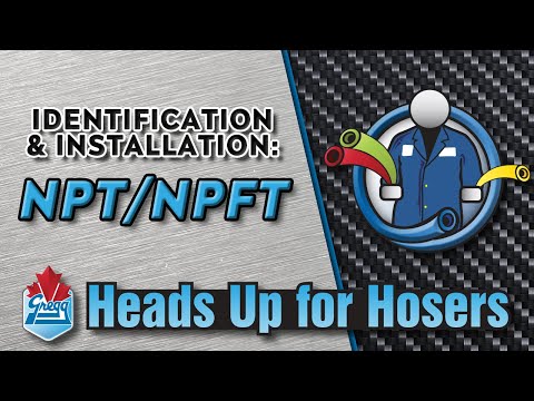 Видео: Фитинги NPT и NPTF / Резьба — Идентификация и установка — Внимание для тех, кто работает со шлангами
