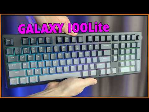 Видео: Корпус из металла, роллер и много клавиш - Epomaker Galaxy100 Lite #Epomaker #Клавиатура