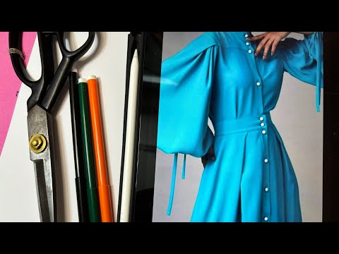 Видео: Моделирование рубашки с шикарным рукавом.