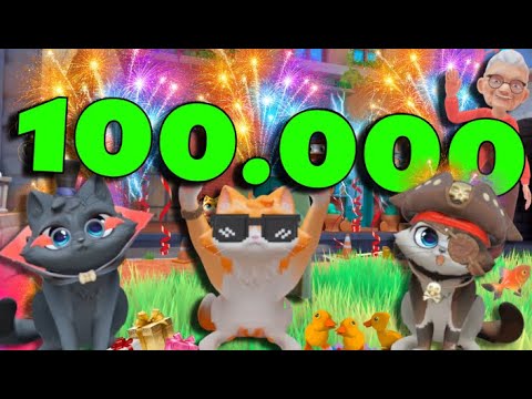 Видео: КОТ ПРАЗДНУЕТ 100.000 ПОДПИСЧИКОВ