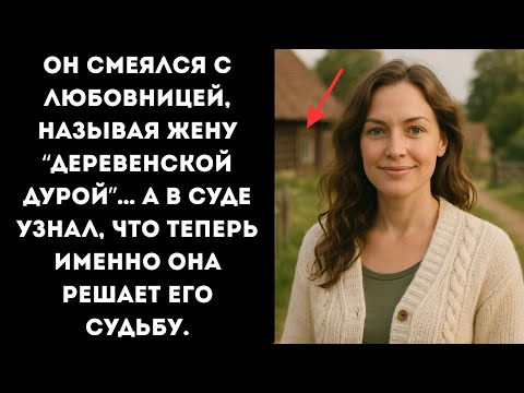 Видео: Он смеялся с любовницей, называя жену “деревенской дурой”… А в суде узнал, что теперь именно она...