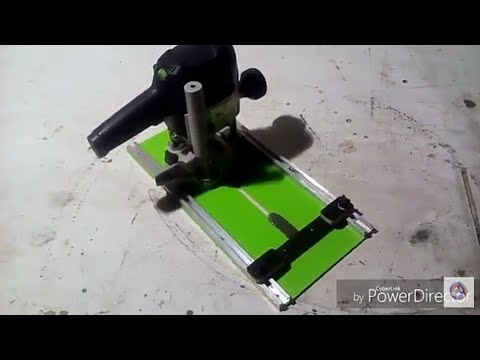 Видео: Каретка к ручному фрезеру , для малых радиусов .