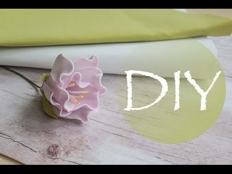 Видео: Эустома из фоамирана /Eustoma of foamiran