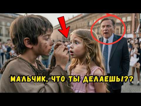 Видео: Дочь миллионера была слепа, пока один мальчик не достал из её глаз то, чего никто не мог представить