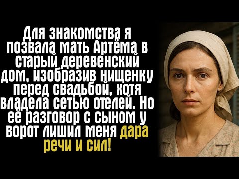 Видео: Она изобразила нищенку перед свадьбой… Но мать жениха увидела то, чего не заметил сам Артём!