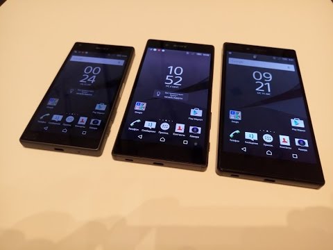 Видео: Sony Z5 обычный, compact и premium из первых рук на IFA2015