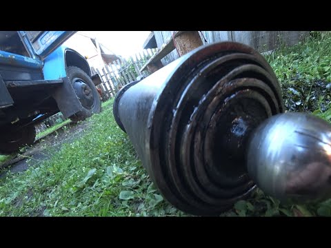 Видео: Снял цилиндр на #ГАЗ53 (ГАЗ 3309, САЗ 3507,3307) гидроцилиндр Зил 554 860303010-27 4-х штоковый