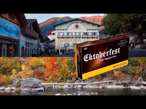 Видео: Съемки Ektar 100 для Fall Color в Ливенворте, штат Вашингтон, во время Октоберфеста