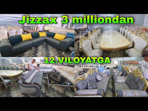 Видео: JIZZAX MEBEL 12.VILOYATGA Yumshoq mebel Stol stul narxlari 2025 KAMOLIDDIN.UZ Жиззах мебел 2025