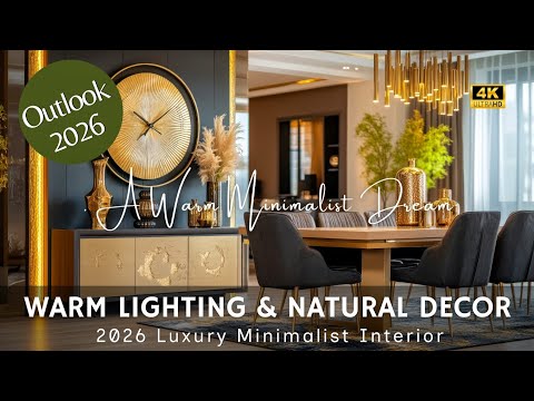 Видео: Роскошный минималистичный интерьер 2026 года: современная мебель, тёплое освещение и идеи эко-дек...