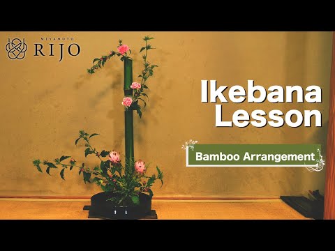 Видео: Урок икебаны | Как аранжировать бамбук | Сандзю-ике | Тройной карман