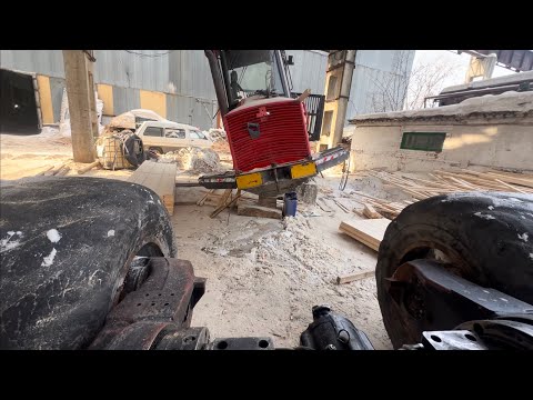 Видео: Очередной пациент с проблемой в мосту ,и еще один трактор в строю на дальнем востоке Komatsu/Valmet