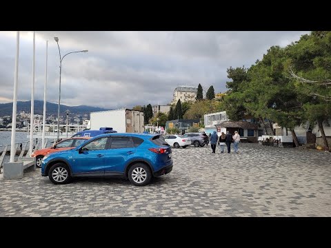 Видео: Крым #онлайн Ялта Массандровская набережная 02.11.2025