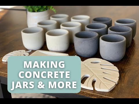 Видео: Изготовление бетонных банок для свечей и многого другого!