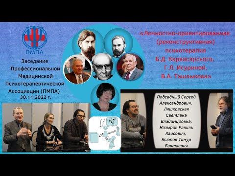 Видео: Личностно-ориентированная реконструктивная психотерапия Б.Д.Карвасарского Г.Л.Исуриной В.А.Ташлыкова