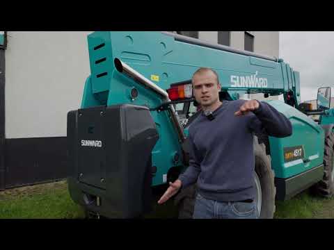 Видео: Обзор премиального китайского телескопического погрузчика Sunward SWTH4517. 17 м. 4500 кг.