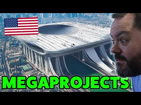 Видео: Реакция британцев на потрясающие мегапроекты США, которые преобразят Америку