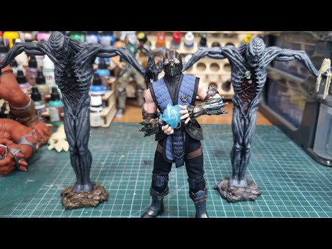 Видео: Sub-Zero Mortal kombat JMToysZK 001 маштаб 1/12 6 дюймов