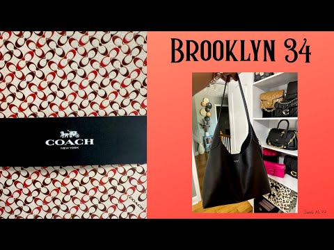 Видео: РАСПАКОВКА И ЧТО ПОДХОДИТ? COACH Brooklyn 34