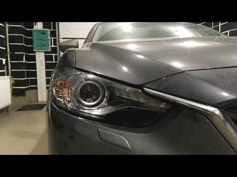 Видео: Mazda 6 GJ - ремонт фар, замена линз, диодные Expression