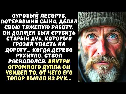 Видео: ЛЕСОРУБ валил старое ДЕРЕВО, а когда оно рухнуло, он увидел, ЧТО было в дупле...