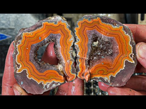 Видео: Давайте ограним несколько твердых агатов DRY HEAD из Монтаны!